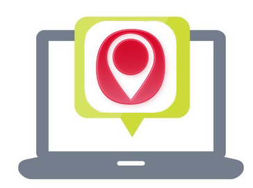 Laptop with the Creasano symbol: order blood sampling online